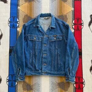 Vintage 80s Dickies Branders Denim Jacket Mens Size 42 Trucker Jean